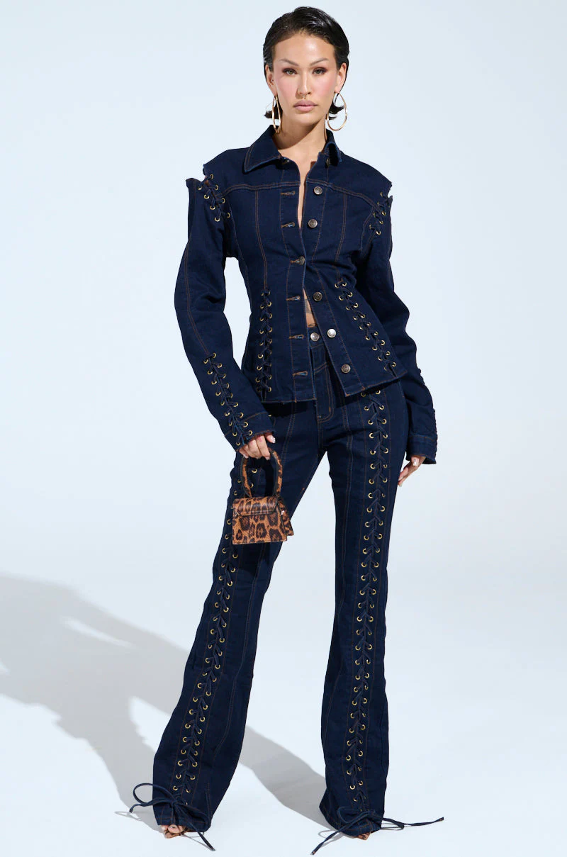 THATS ON ME FLARE DENIM PANT - Image 8