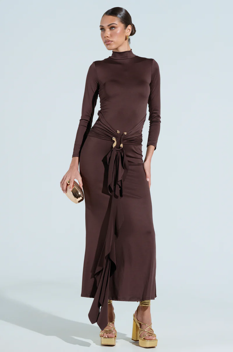 THE BEST ONE YET BROWN MAXI DRESS - Image 2