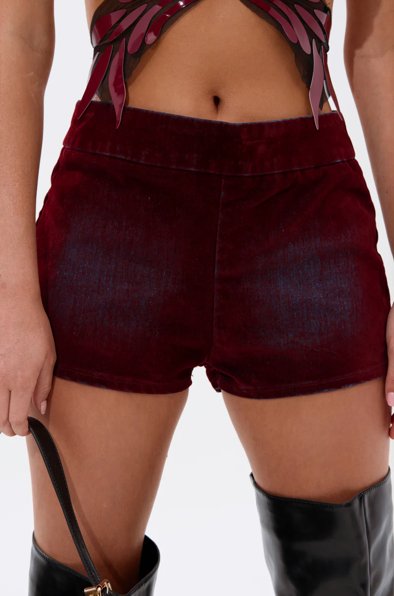 THE BEST VELVET DENIM HOT SHORT - Image 2