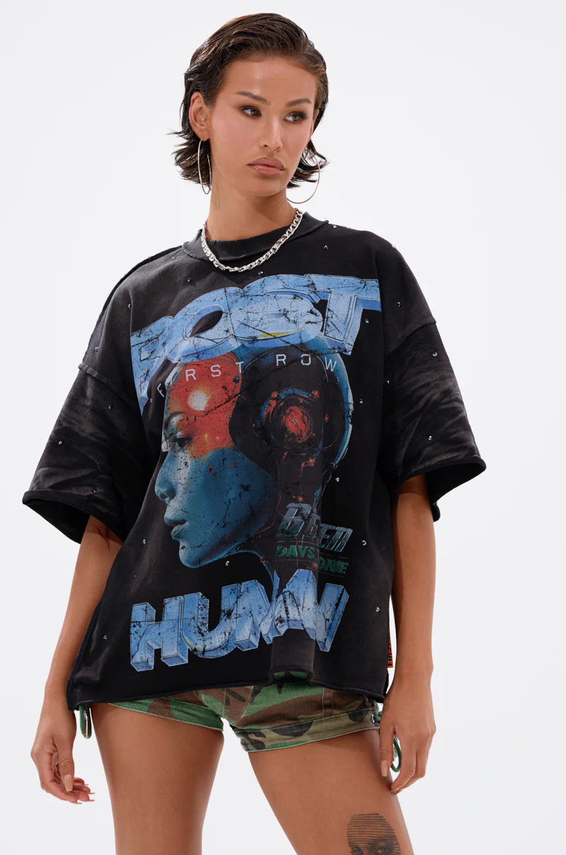 THE FUTURES CALLING FRENCH TERRY GRAPHIC TEE - Image 2