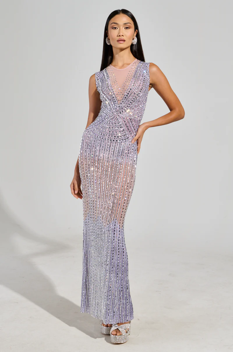 THE MAIN EVENT RHINESTONE MAXI DRESS - Image 2