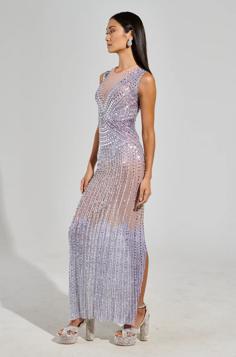 THE MAIN EVENT RHINESTONE MAXI DRESS - Image 4