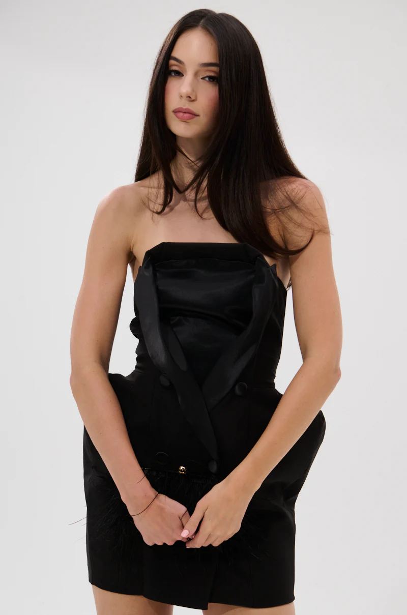 THE MAIN EVENT SUITING MINI DRESS - Image 3
