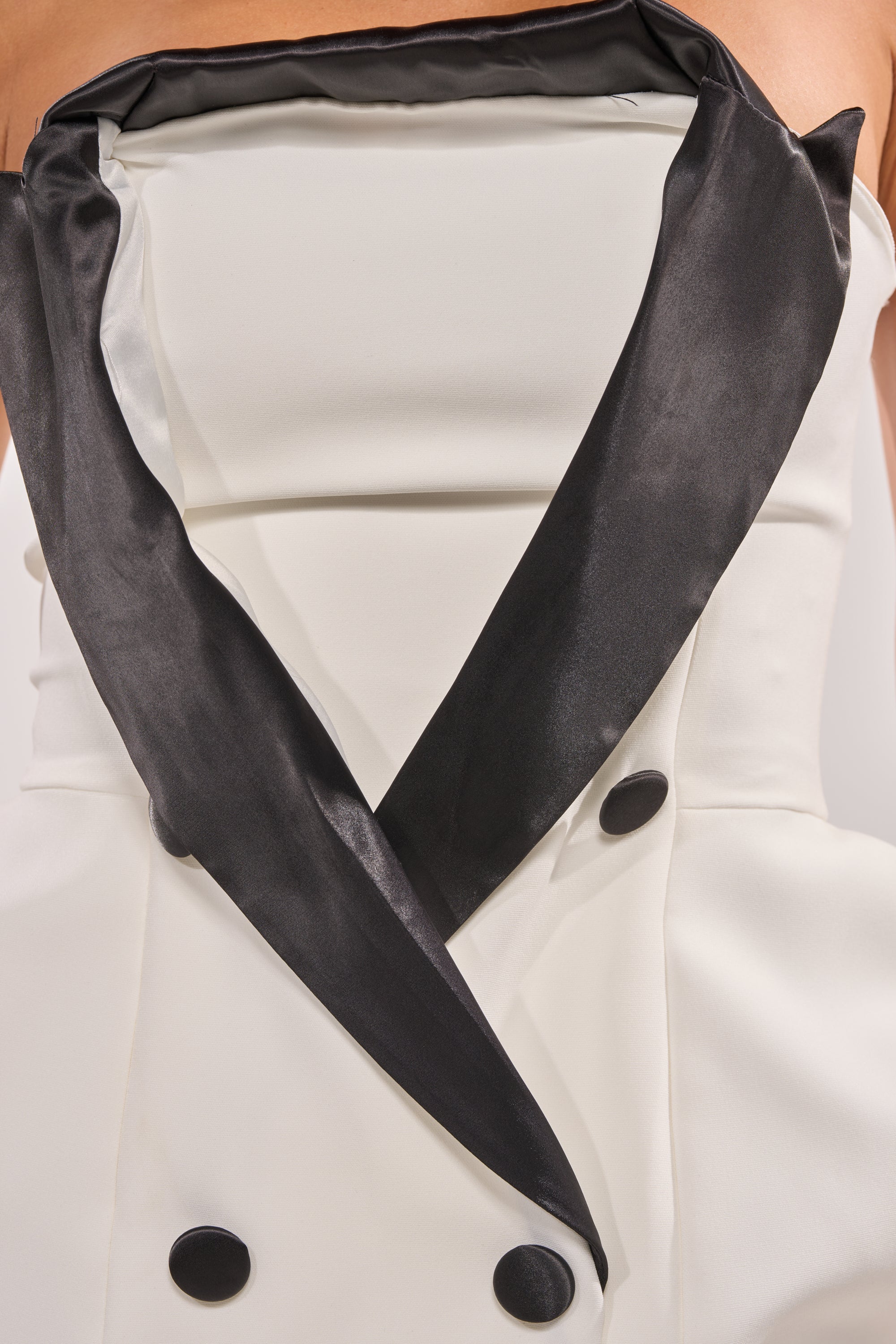 THE MAIN EVENT SUITING MINI DRESS IN WHITE - Image 9