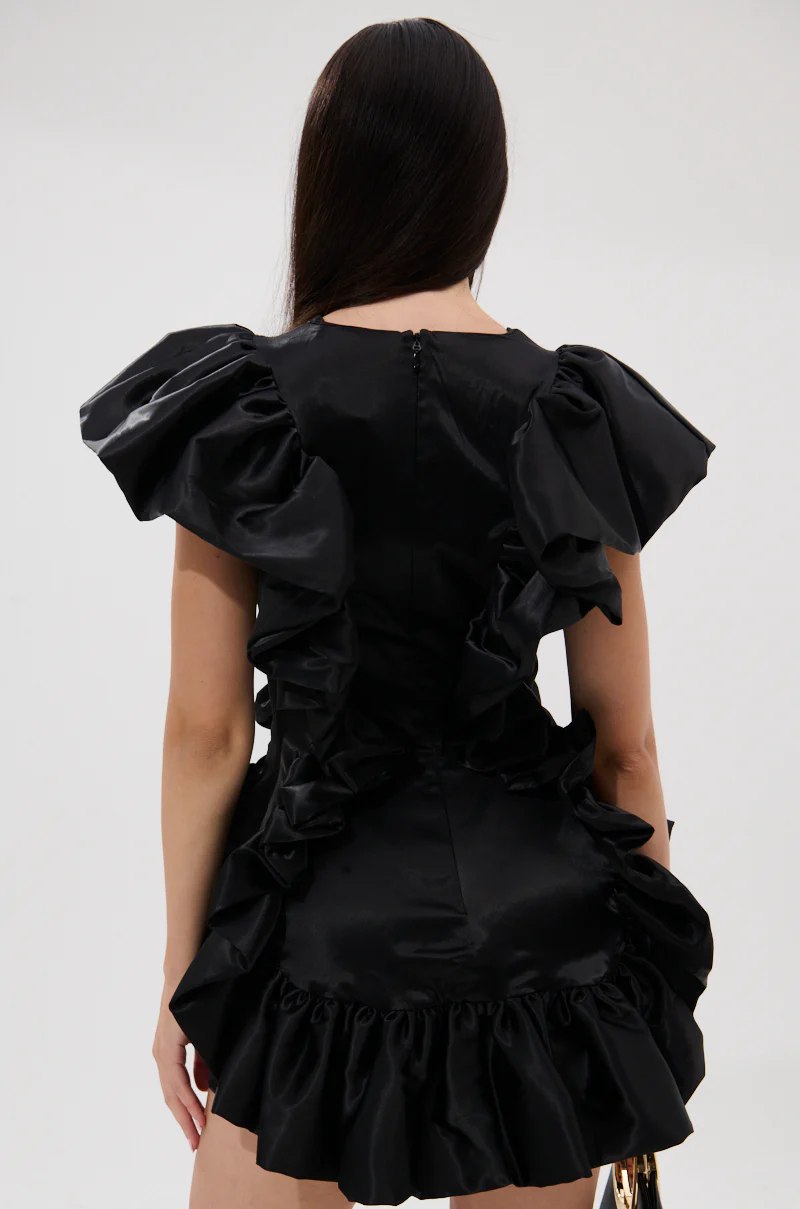 THE MOMENT IS MINE SATIN MINI DRESS - Image 5