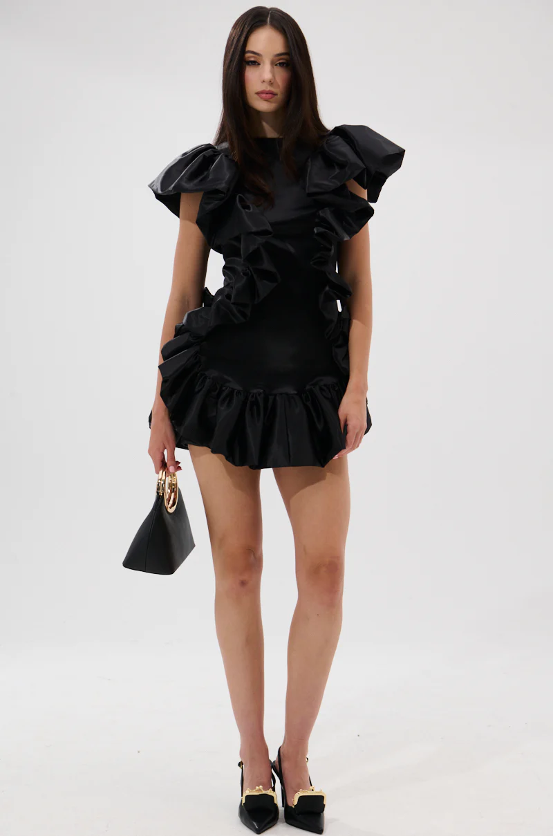THE MOMENT IS MINE SATIN MINI DRESS - Image 6