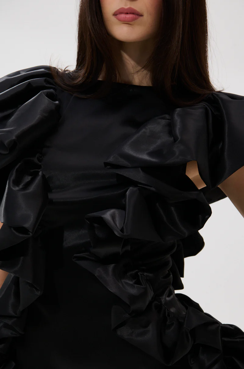 THE MOMENT IS MINE SATIN MINI DRESS - Image 7