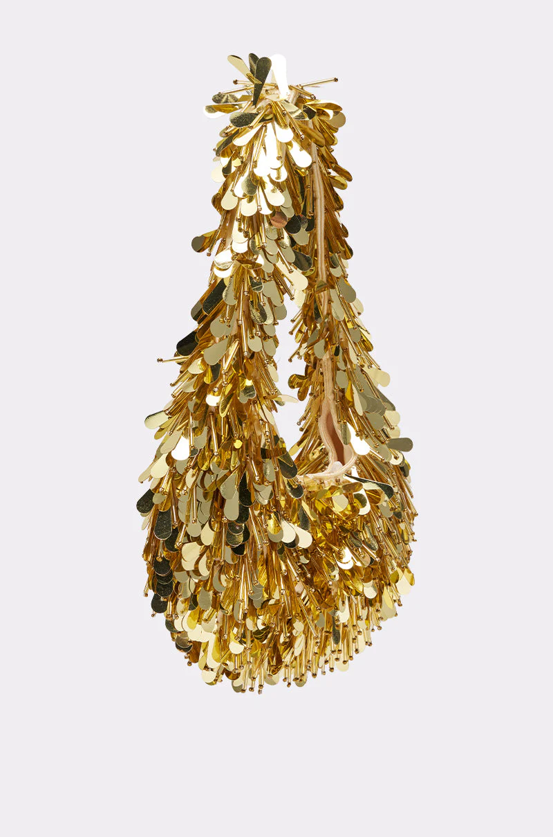 THE NOSTALGIA SEQUIN PURSE IN GOLD - Image 3
