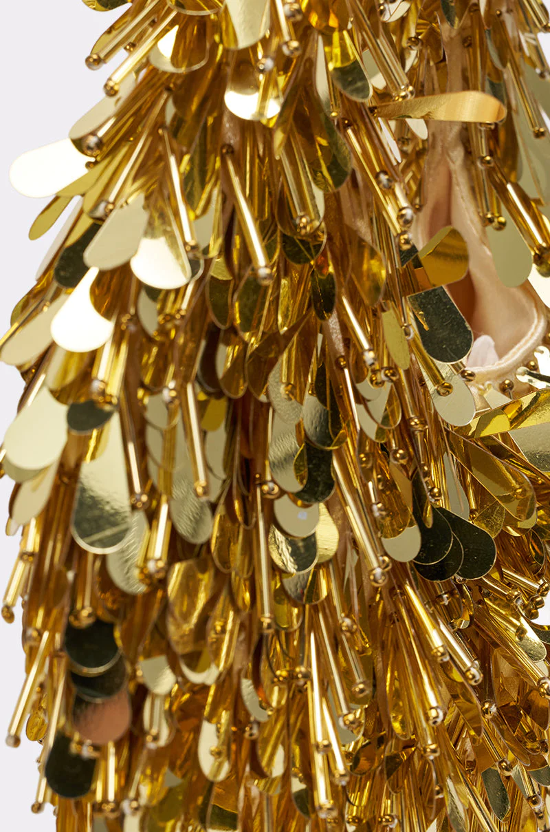THE NOSTALGIA SEQUIN PURSE IN GOLD - Image 4