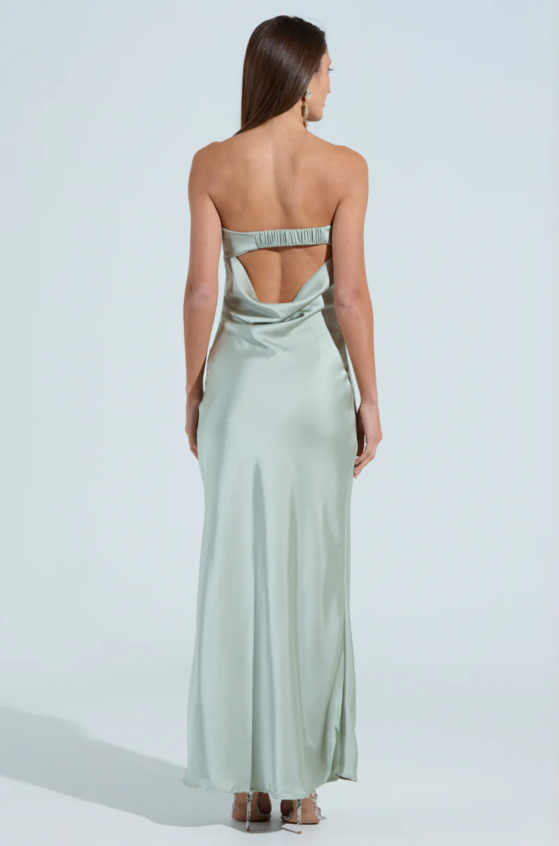 THE ONE THAT GOT AWAY SATIN MIDI DRESS - Image 6