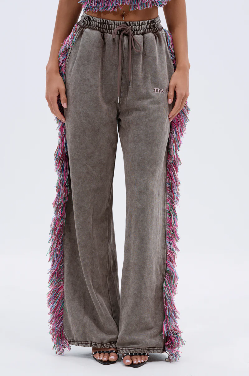 THE ONE WIDE LEG JOGGER WITH FRINGE - Image 5