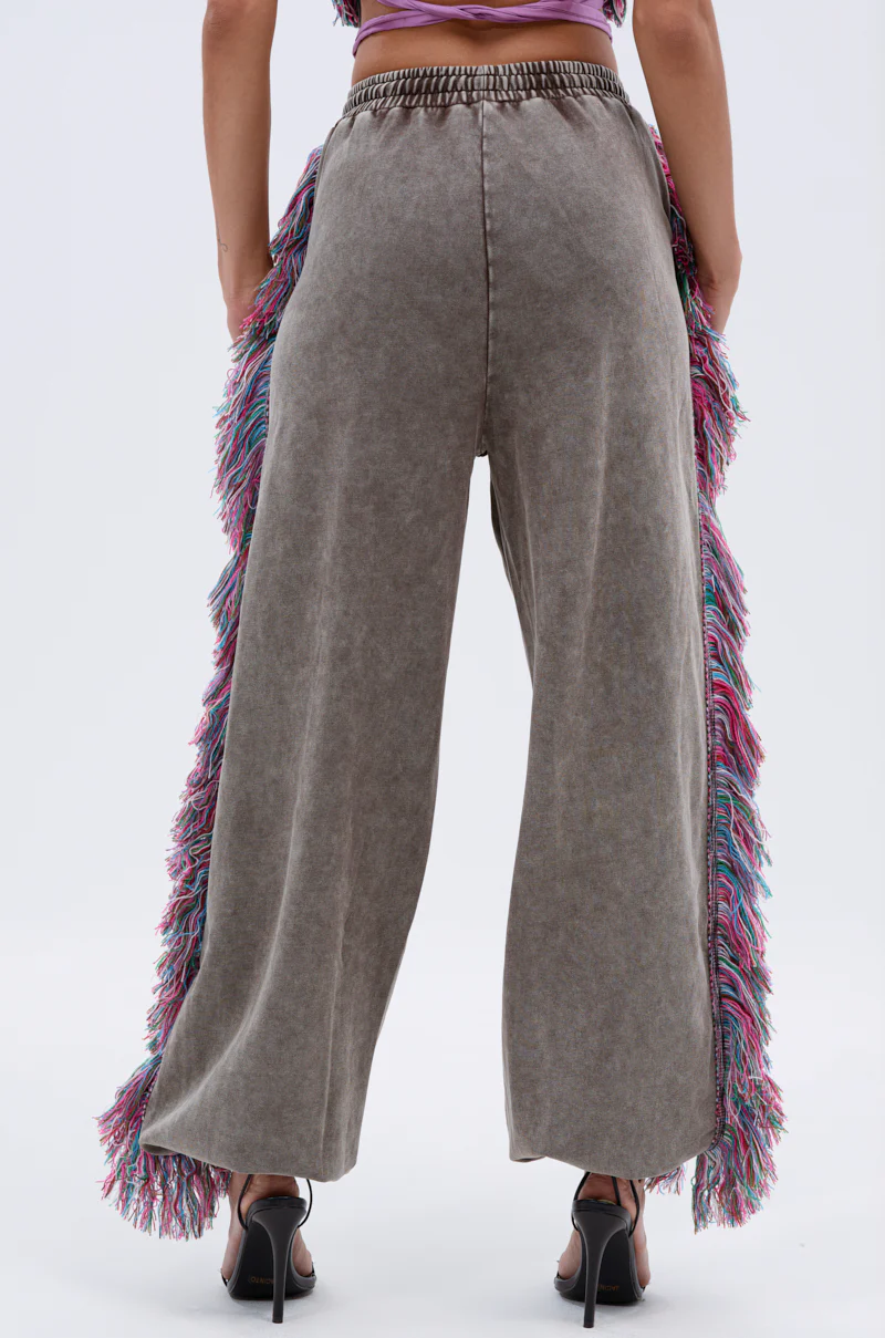 THE ONE WIDE LEG JOGGER WITH FRINGE - Image 7