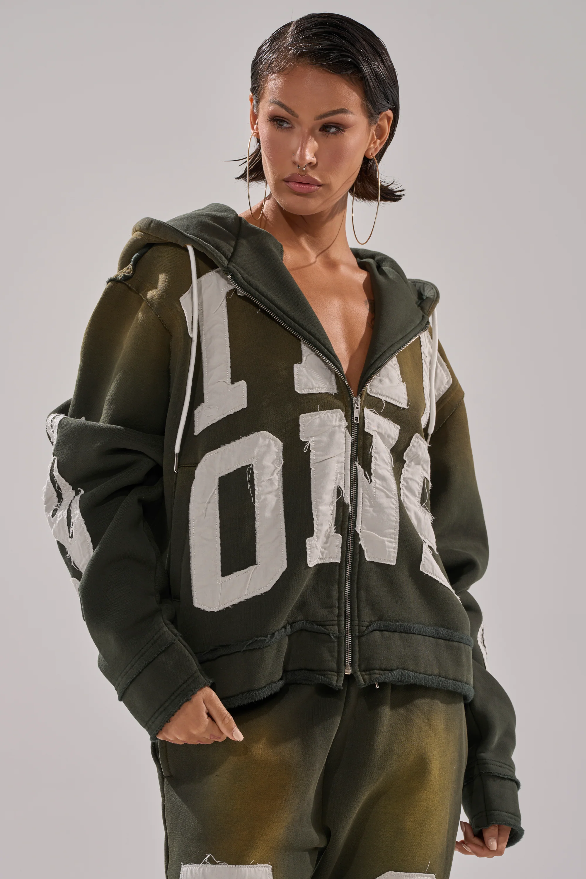 THE ONLY ONE ZIP SWEATSHIRT - Image 2
