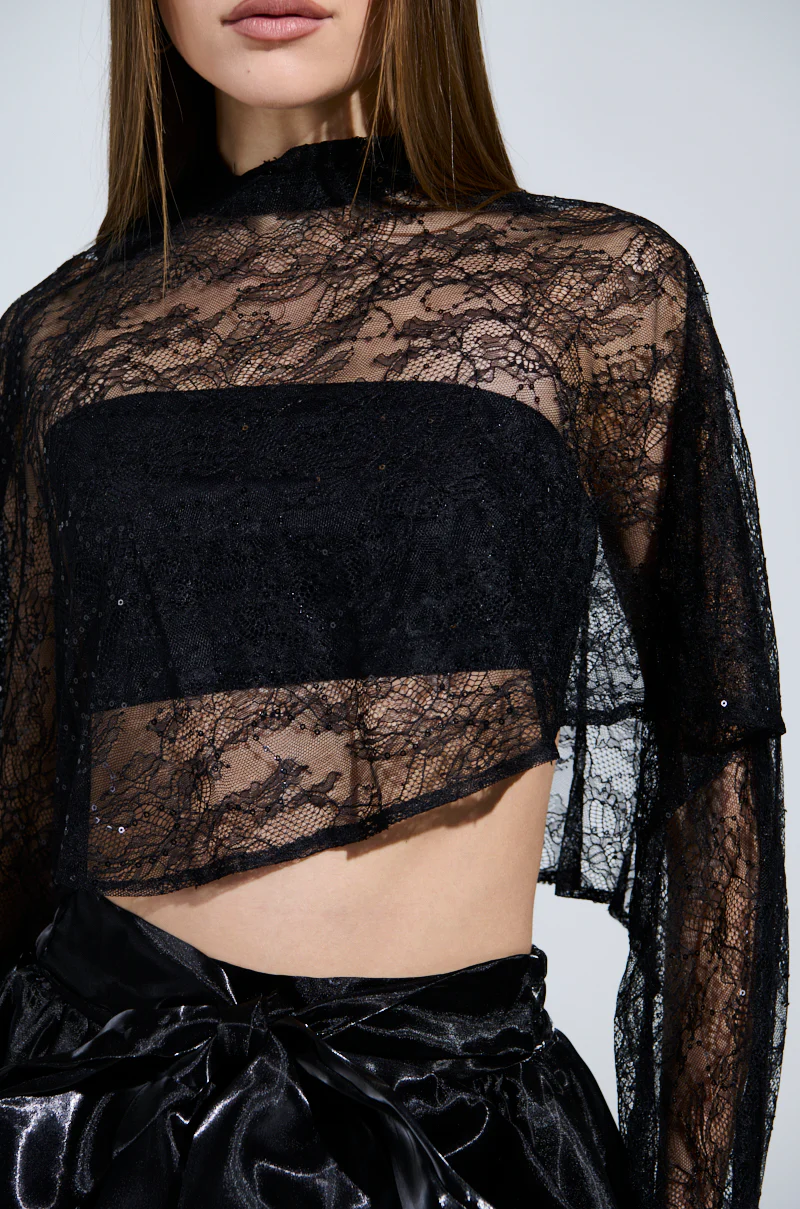THE PERFECT LONG SLEEVE LACE BLOUSE - Image 7