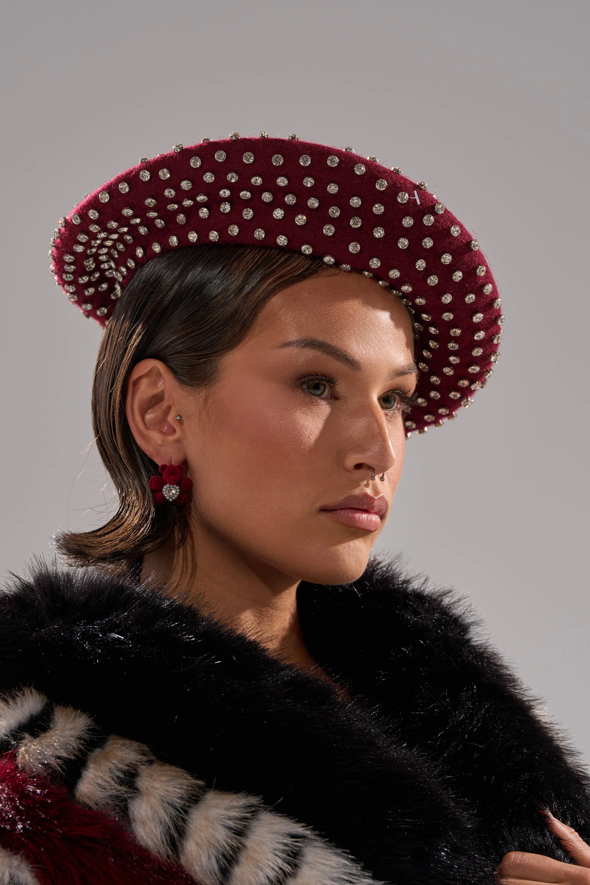 THE REAL RELATE EMBELLISHED BERET - Image 3