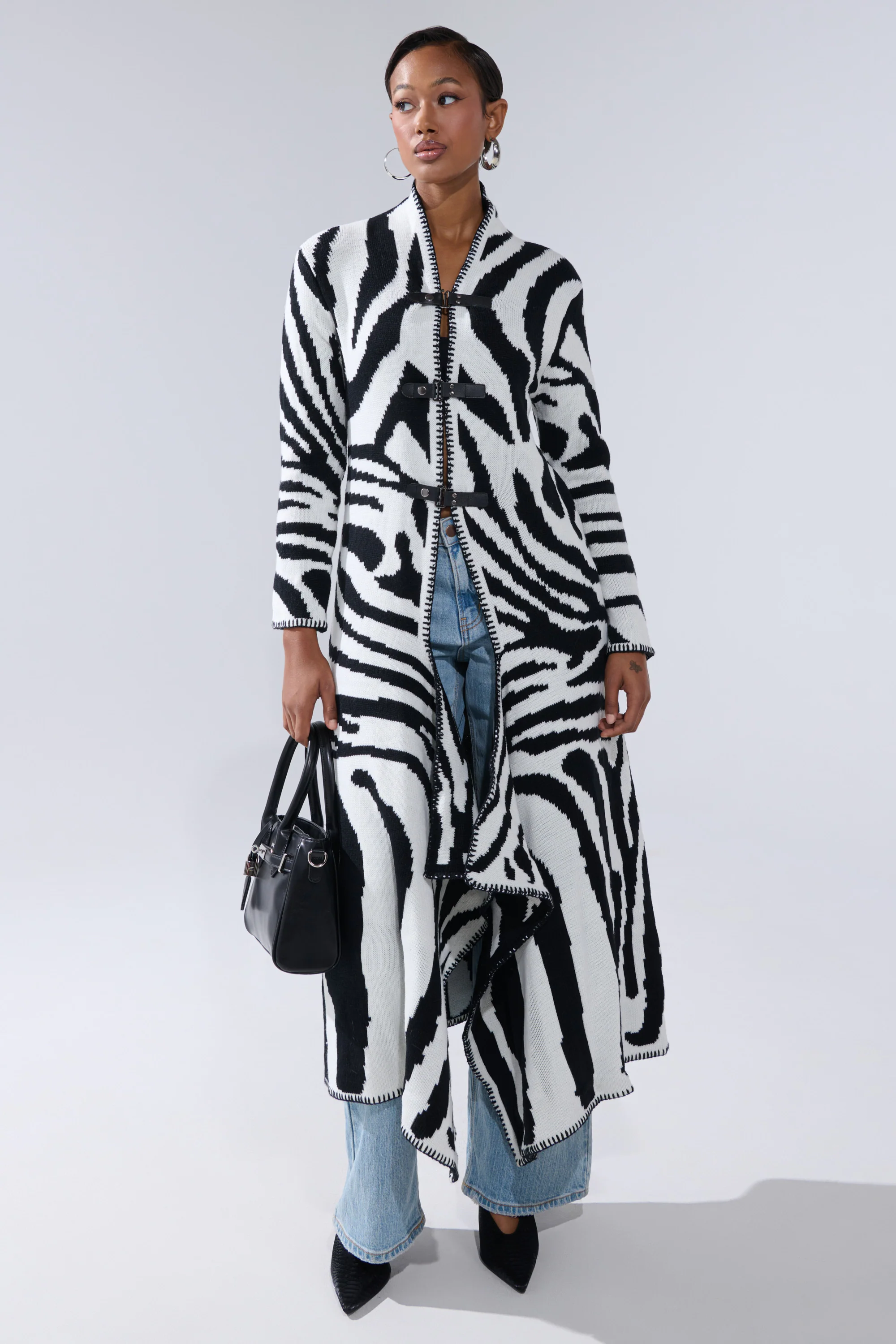 THE RICH BITCH IS HERE LONG CARDIGAN - Image 2
