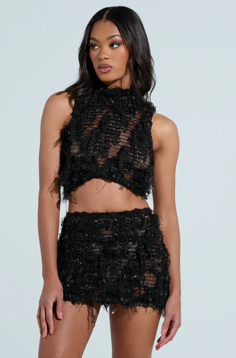 THE SHOW STOPPER TEXTURE SLEEVELESS TOP - Image 2