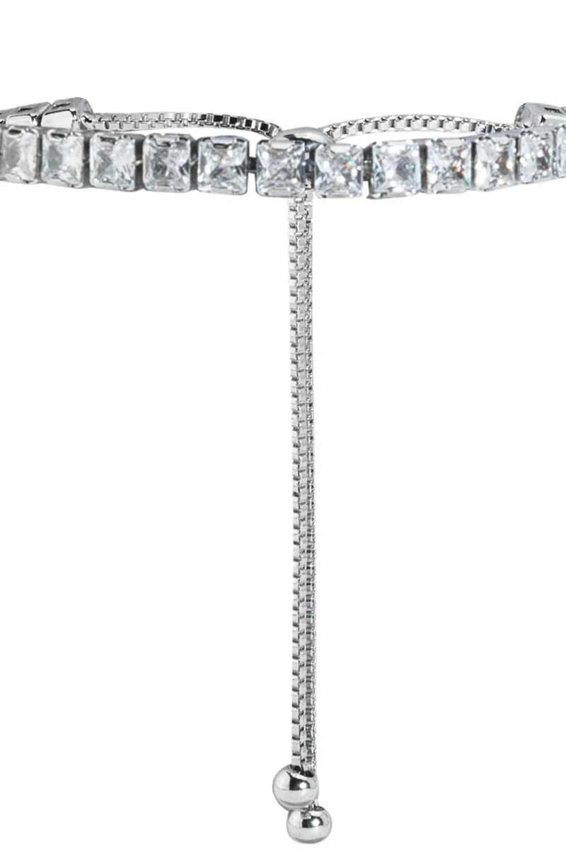 THE ULTIMATE CZ SLIDER BRACELET IN SILVER - Image 3