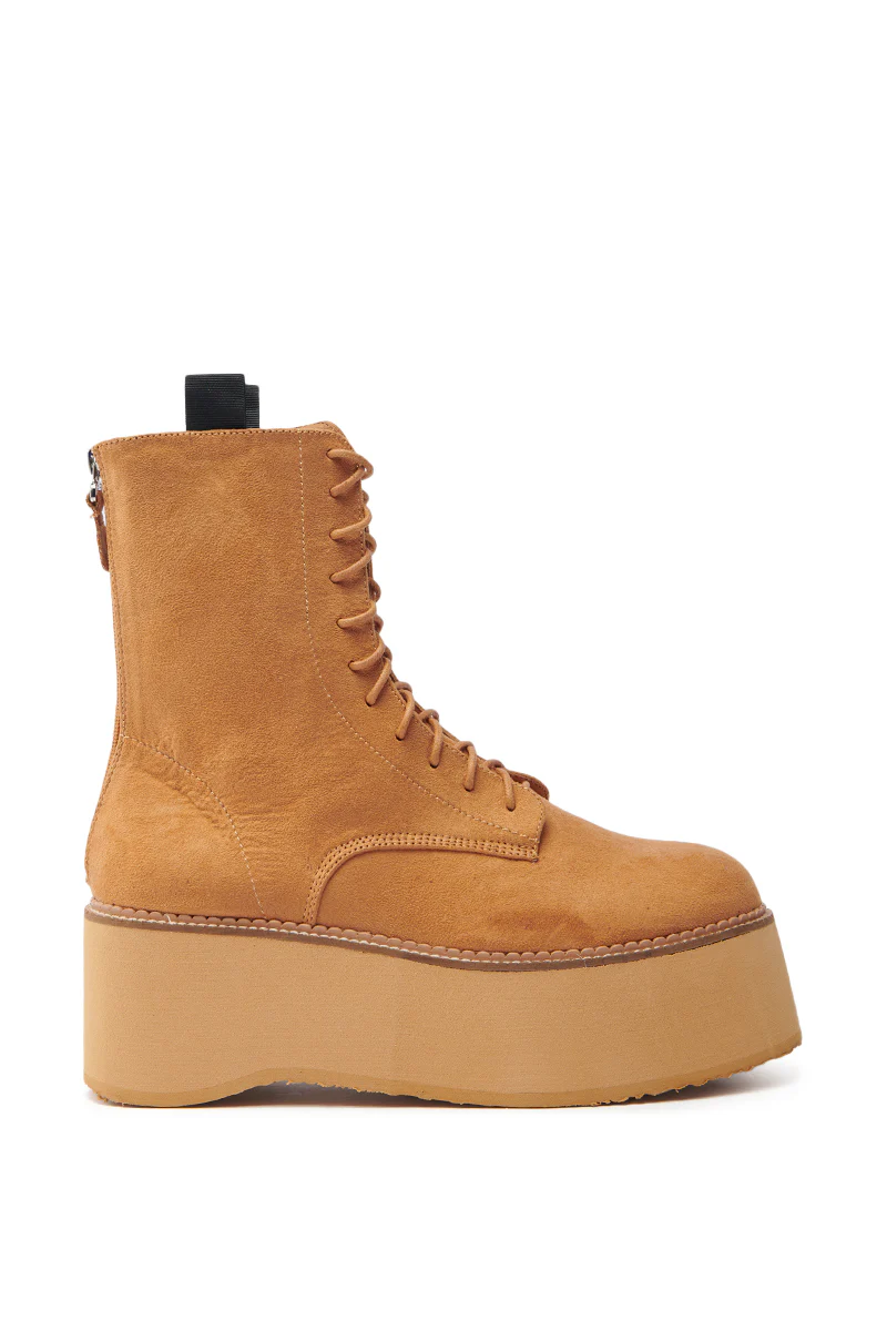 THERIVETER CHESTNUT FLATFORM BOOTIE - Image 3
