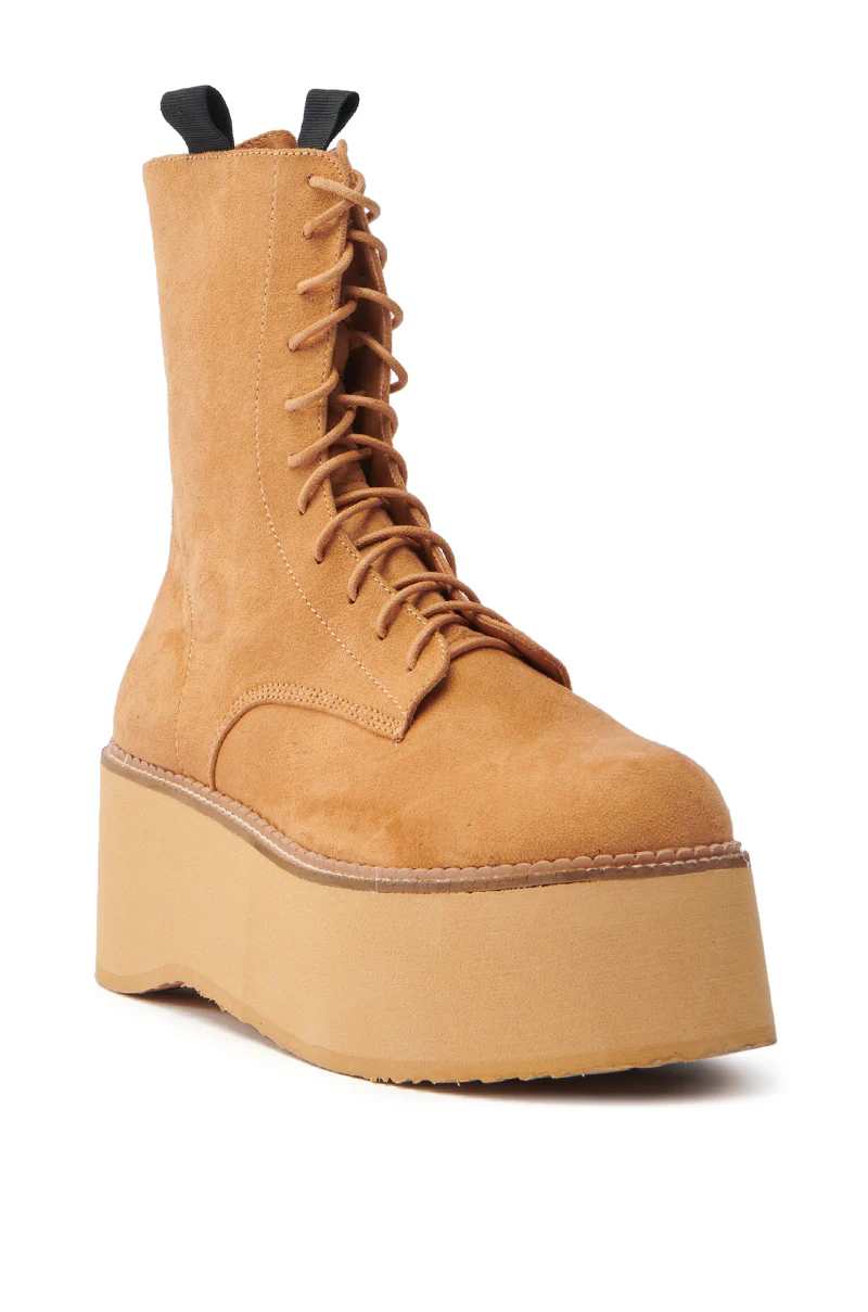 THERIVETER CHESTNUT FLATFORM BOOTIE - Image 4