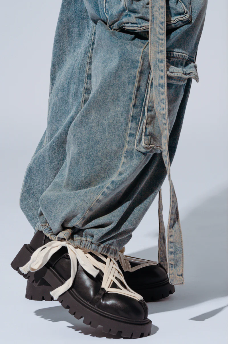 THINK ABOUT IT DENIM CARGO PANT - Image 9