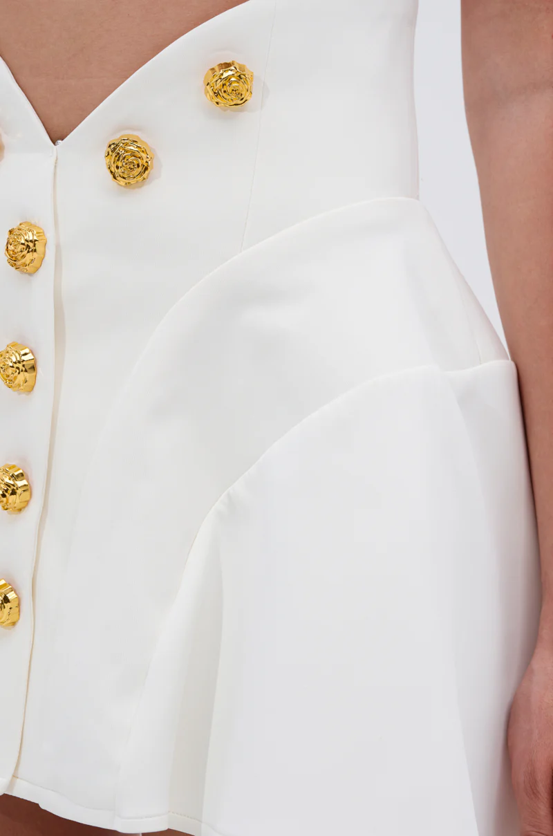 THINK ABOUT ME MINI SKIRT IN WHITE - Image 8