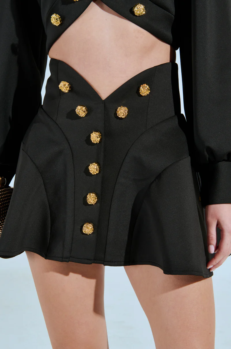 THINK ABOUT ME MINI SKIRT IN BLACK - Image 5