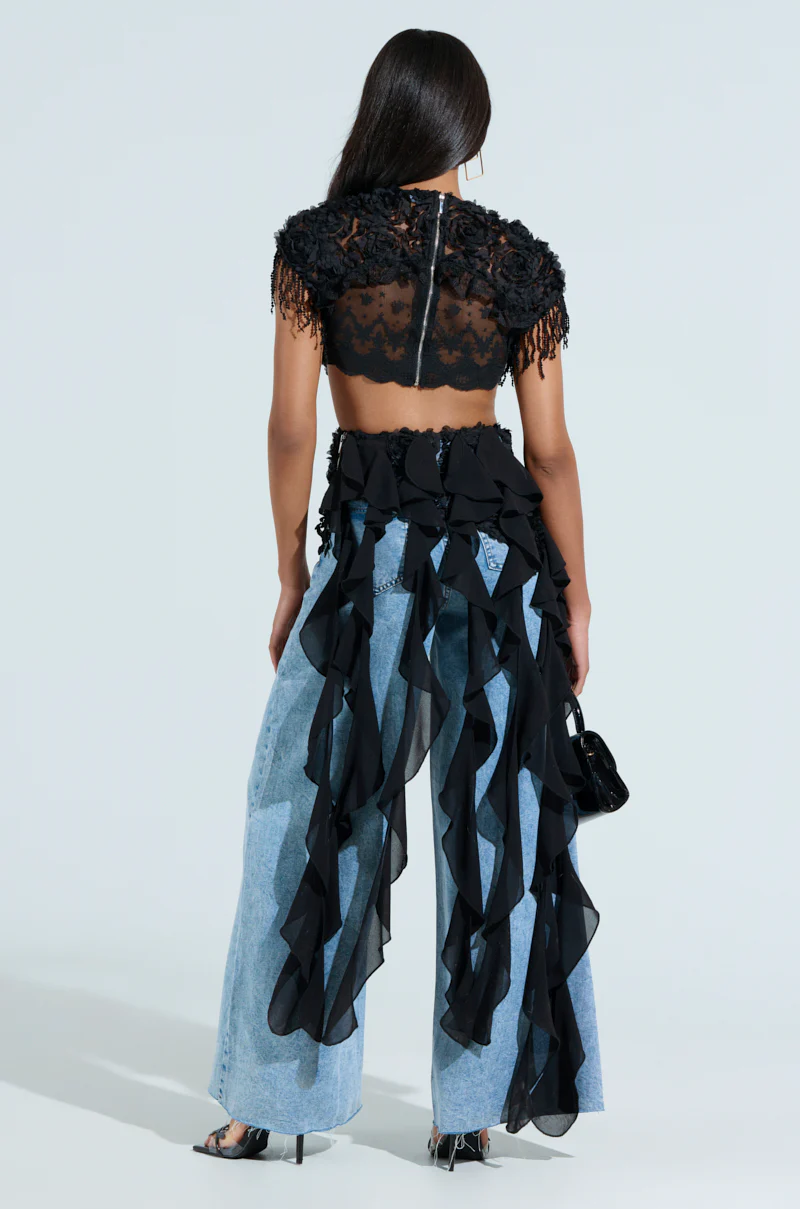 THINK ABOUT ME TOP IN BLACK - Image 6