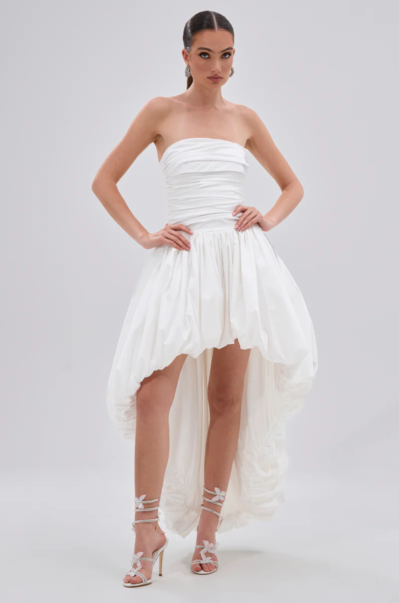 THIS AND THAT POPLIN HIGH LOW DRESS - Image 2