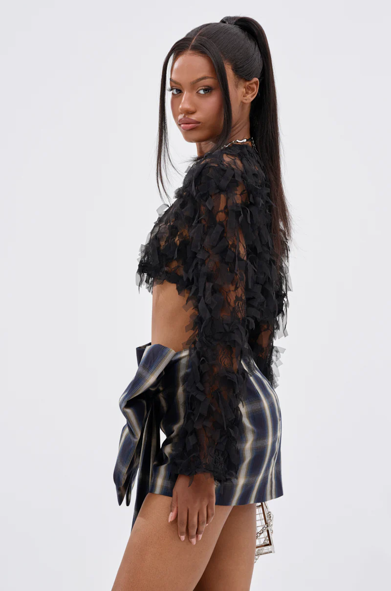 THOUGHT YOU KNEW CROPPED FRINGE TOP - Image 3