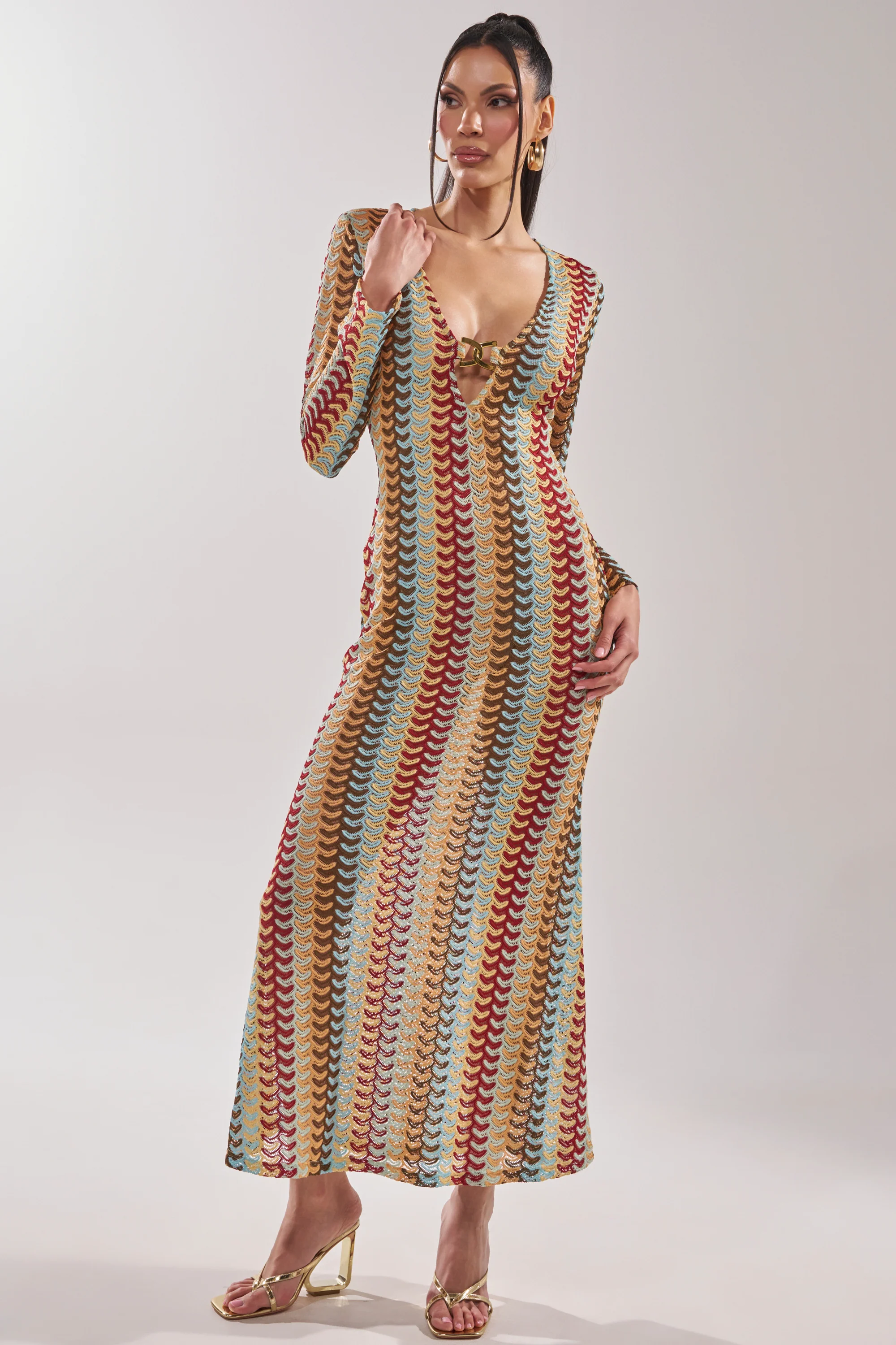 THREAD THEORY CROCHET MAXI DRESS - Image 3