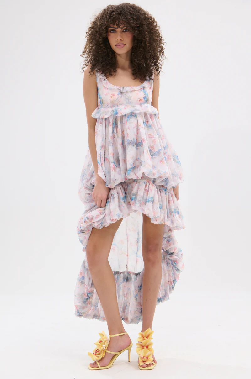 THROUGH THE MEADOW RUFFLE HIGH LOW DRESS - Image 5