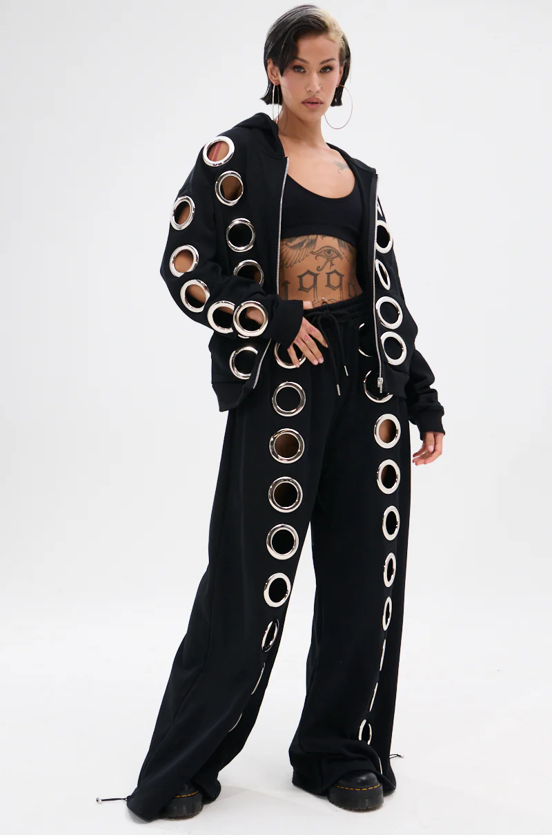 THROUGH THE NIGHT SWEATSHIRT WITH HOLES - Image 7
