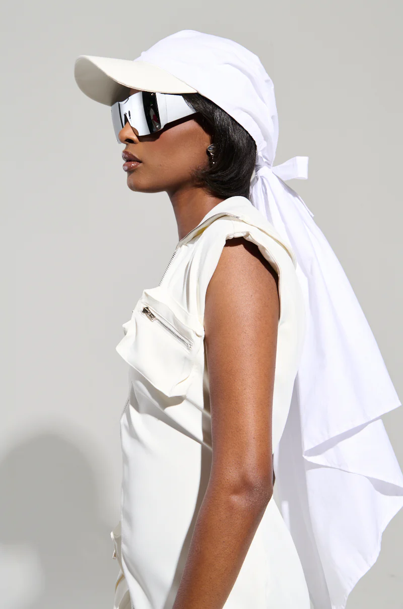 TIE IT ALL BACK PU HAT