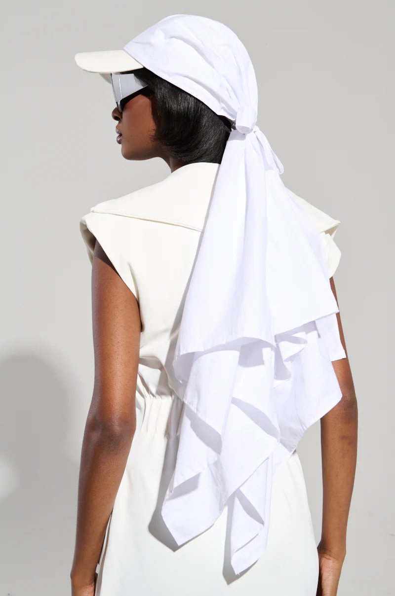 TIE IT ALL BACK PU HAT - Image 2