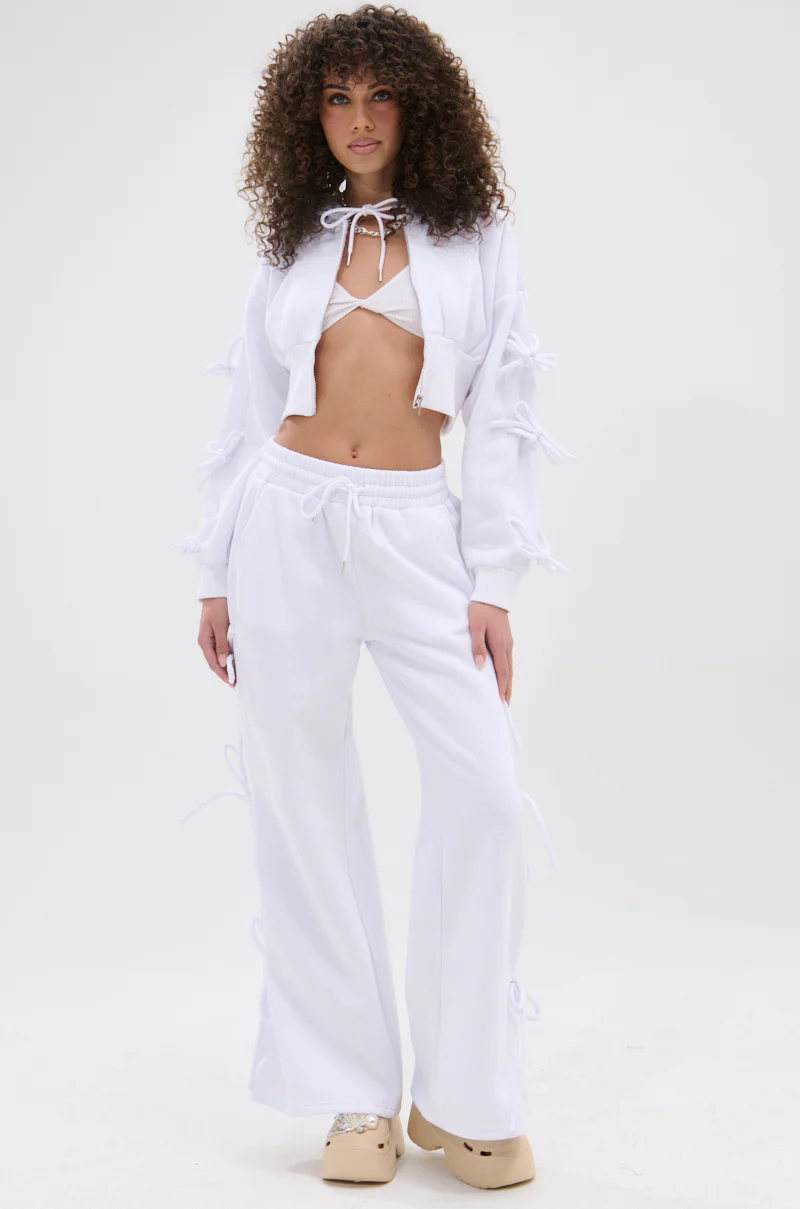 TIE ME UP HOODED ZIP UP SWEATSHIRT - Image 6
