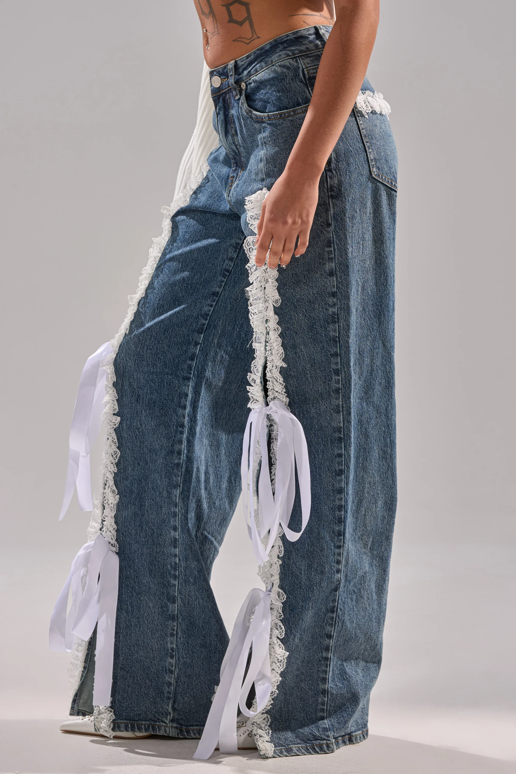 TIE ME UP RELAXED DENIM - Image 3