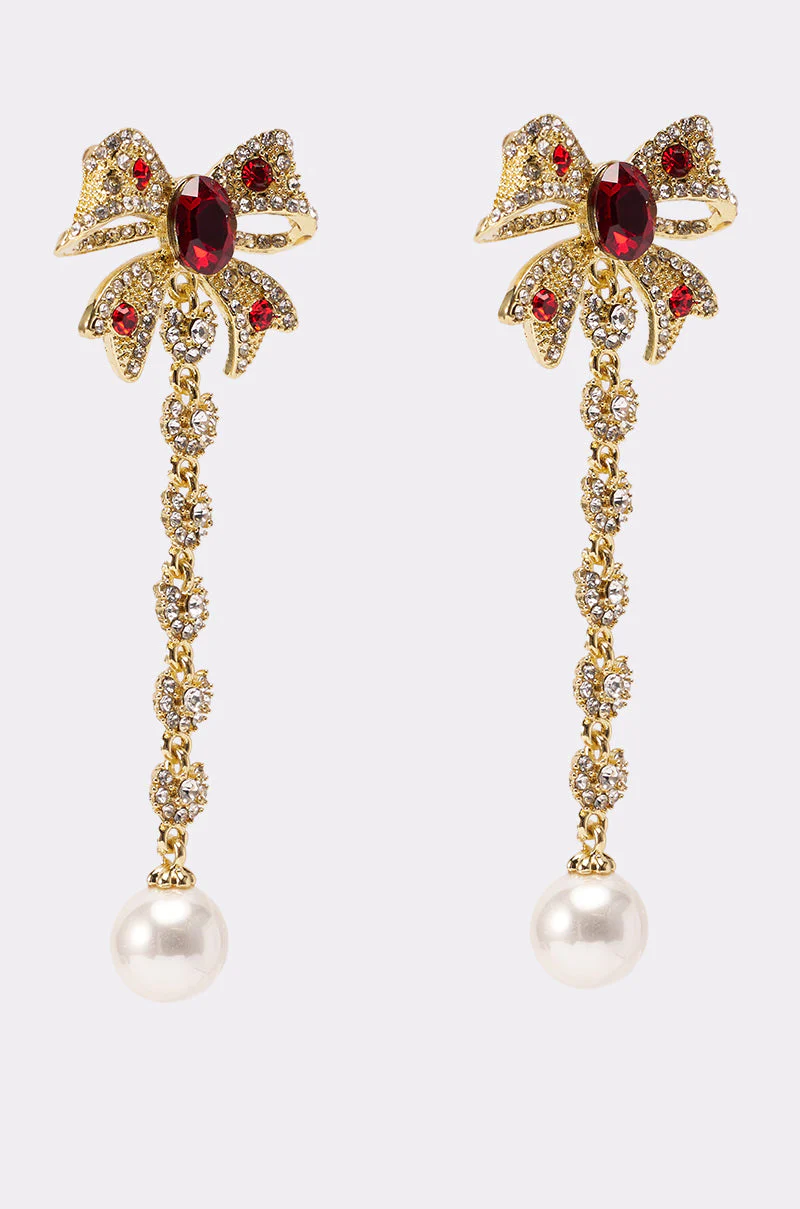 TIE WITH A BOW EARRING - Image 3