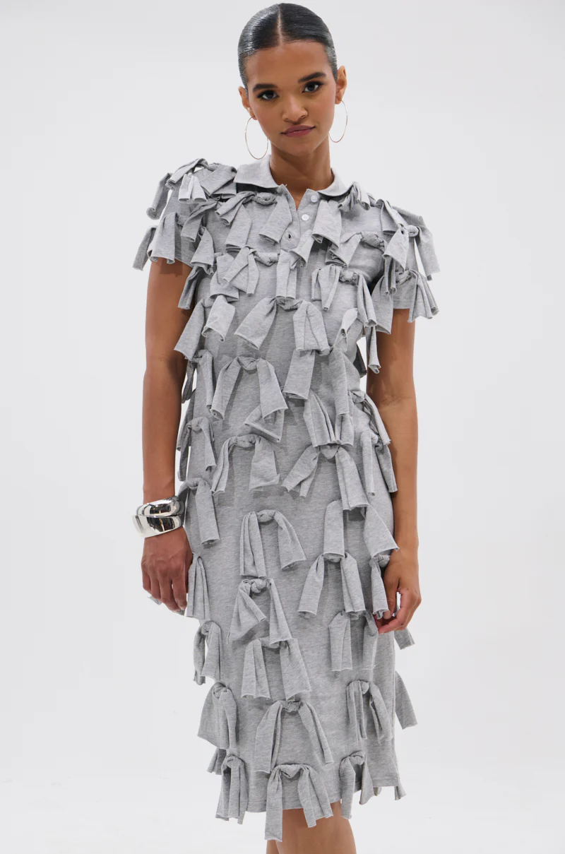 TIED DOWN KNOT MIDI DRESS - Image 2