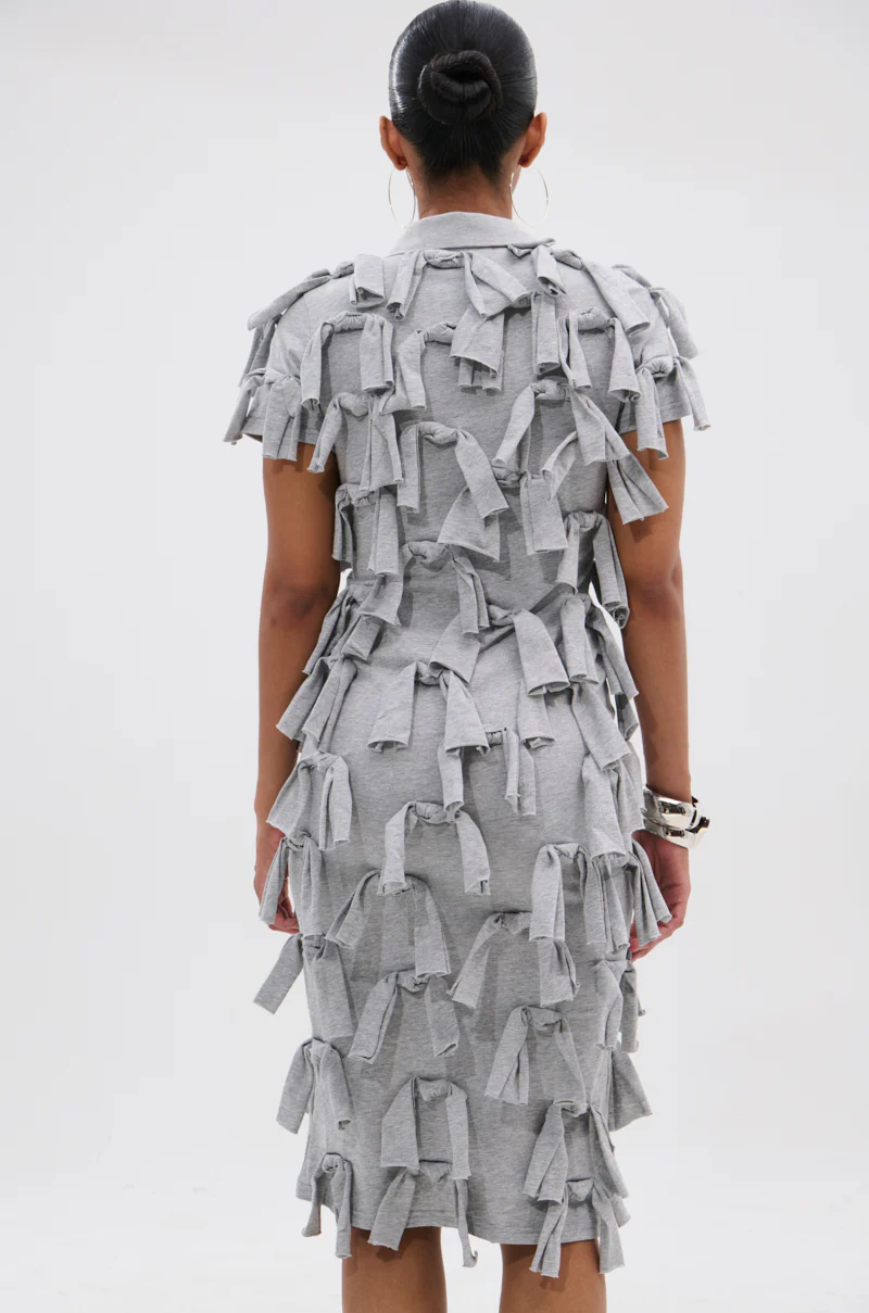 TIED DOWN KNOT MIDI DRESS - Image 4