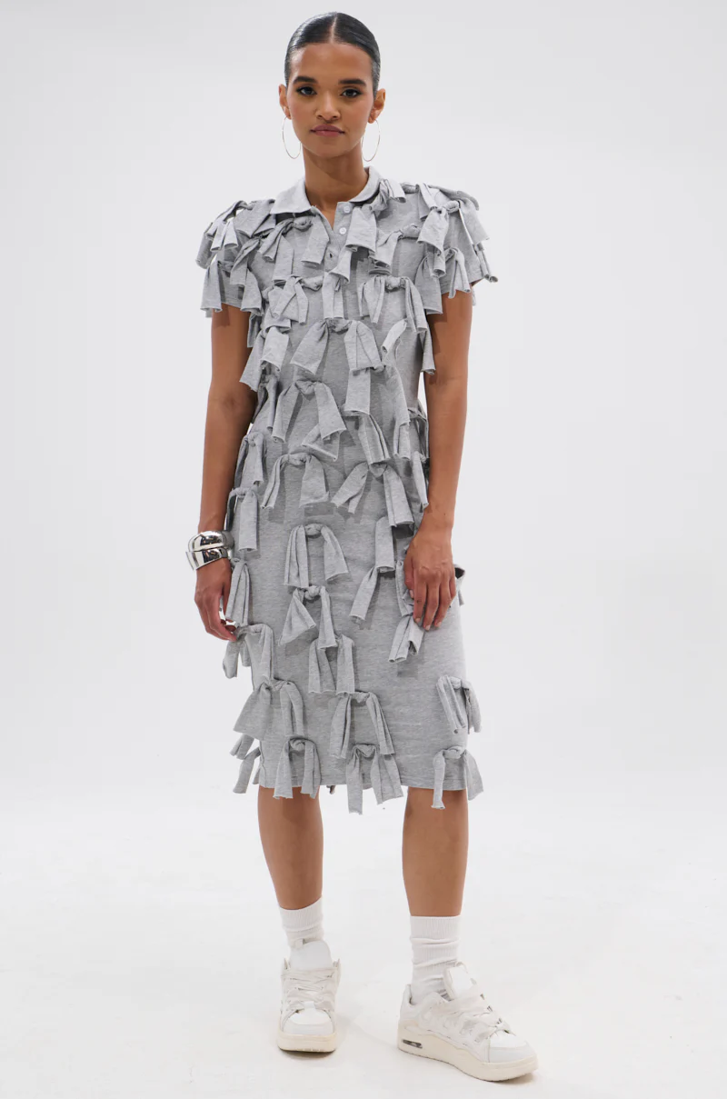 TIED DOWN KNOT MIDI DRESS - Image 5