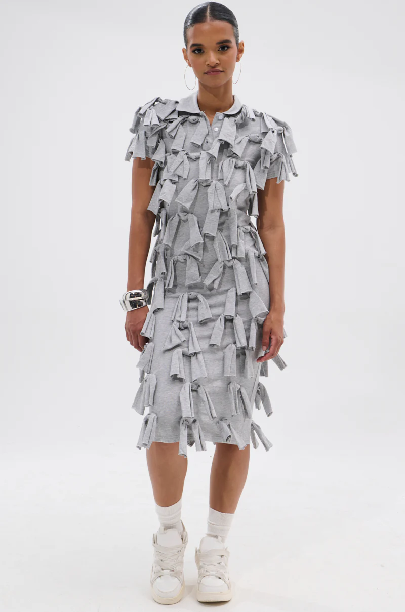 TIED DOWN KNOT MIDI DRESS - Image 6