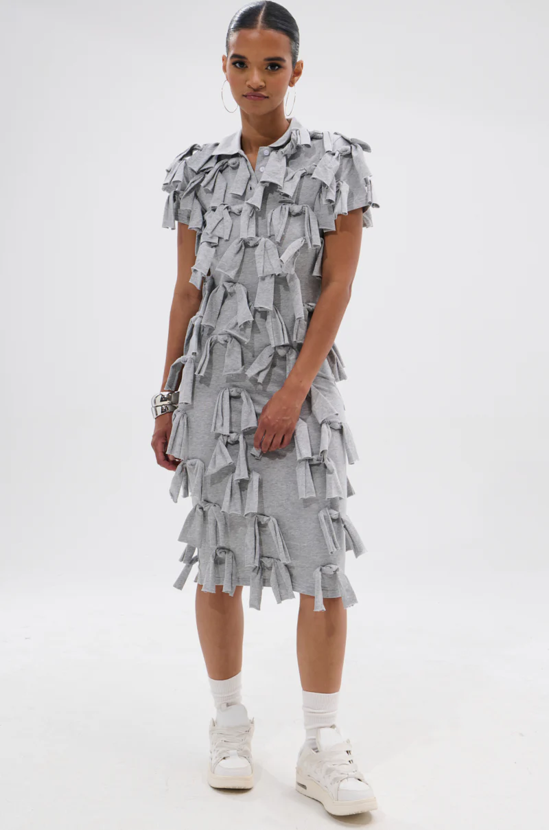 TIED DOWN KNOT MIDI DRESS - Image 7
