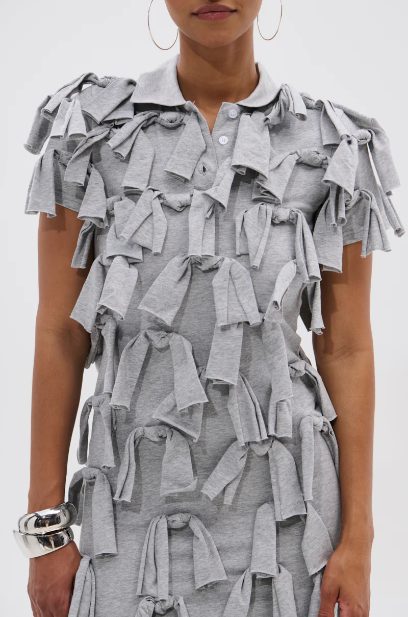TIED DOWN KNOT MIDI DRESS - Image 8