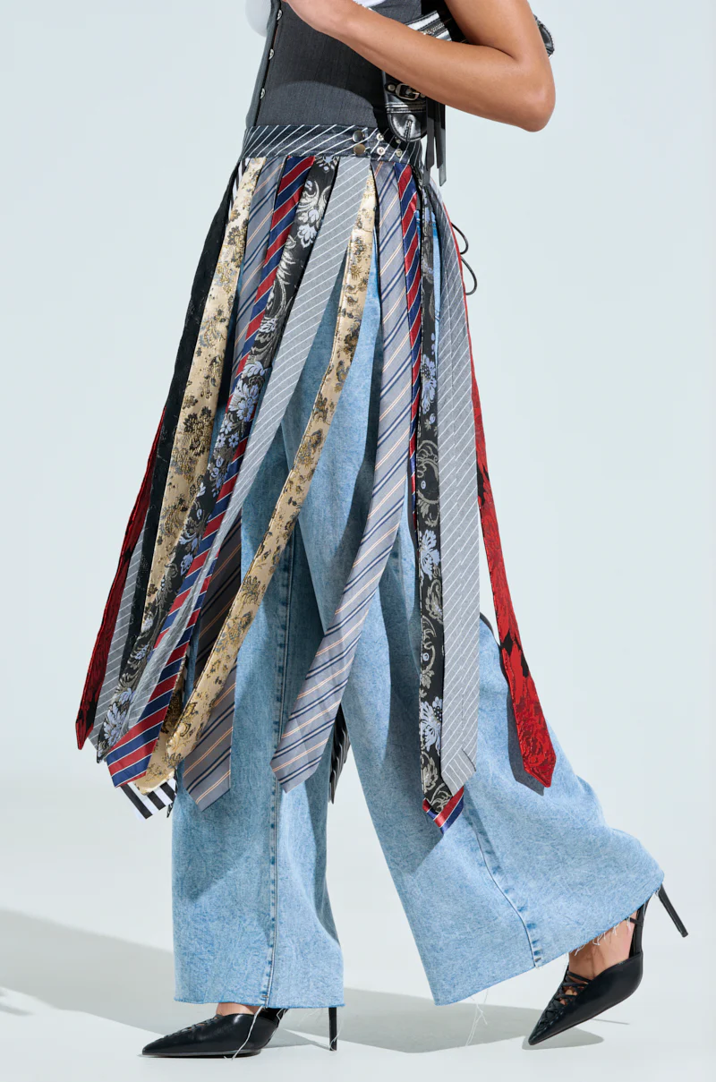 TIED IN BUSINESS MIDI SKIRT - Image 4