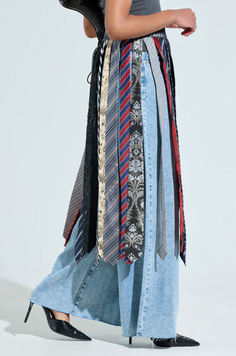 TIED IN BUSINESS MIDI SKIRT - Image 5