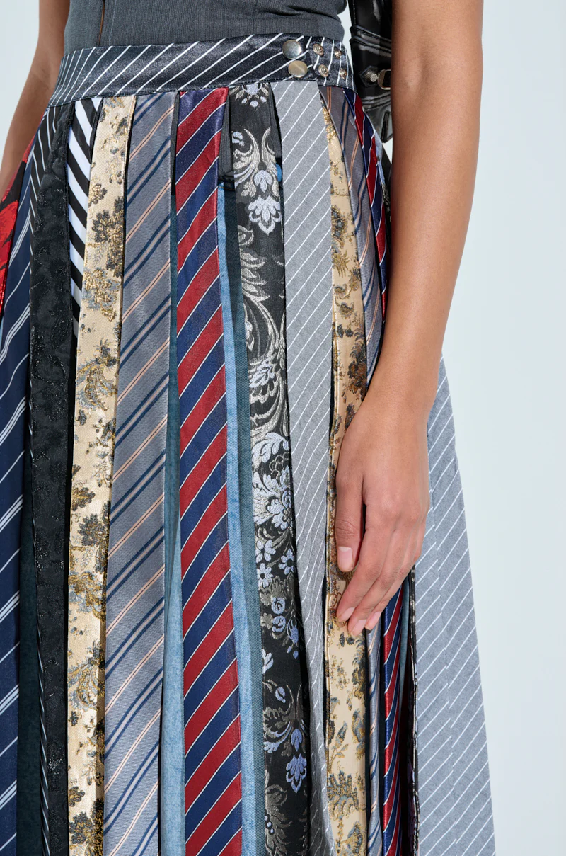 TIED IN BUSINESS MIDI SKIRT - Image 9