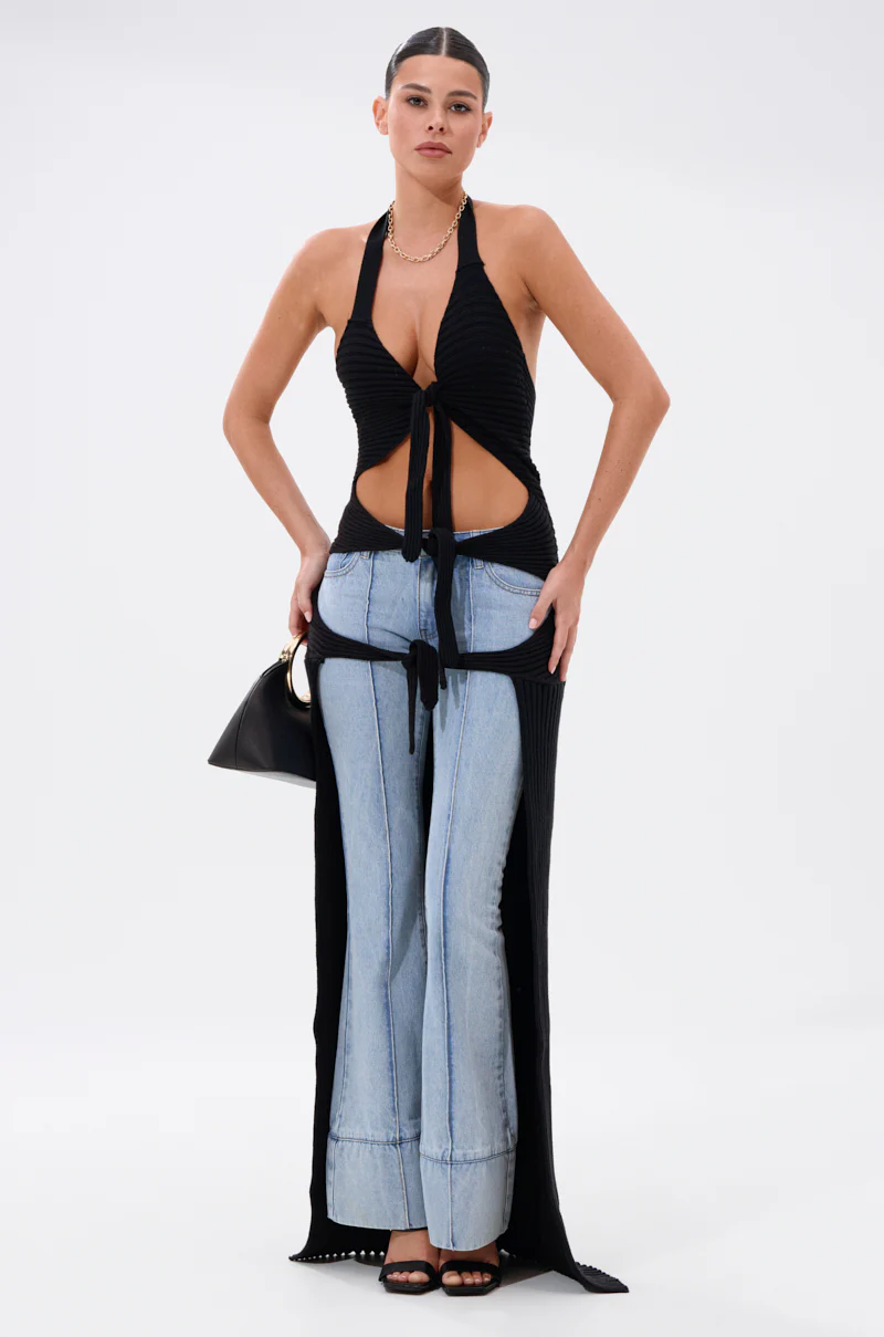 TIED TO YOU TIE-FRONT SWEATER - Image 2