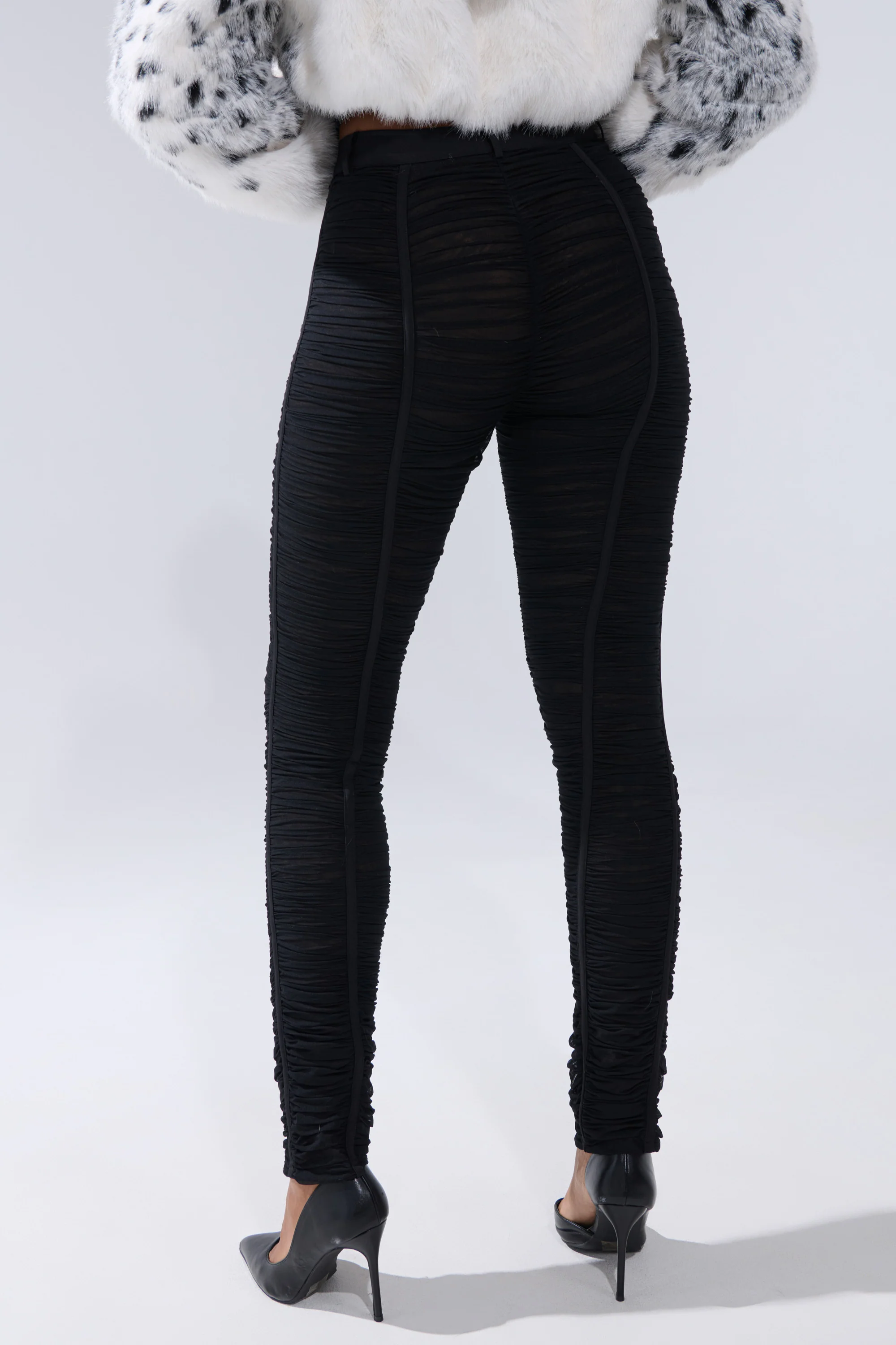 TIGHT AND SEXY RUCHED TROUSER - Image 4