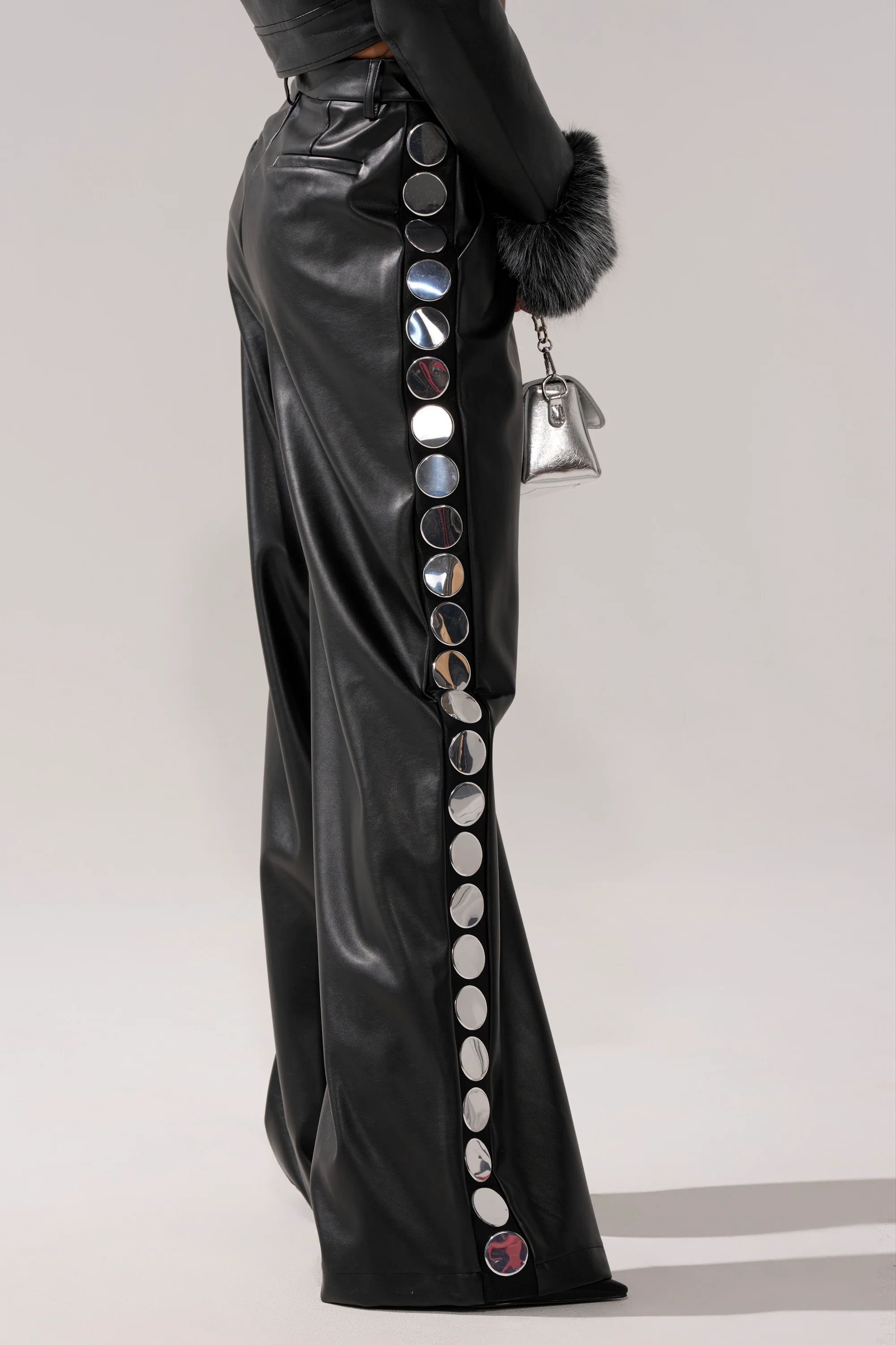 TIME AFTER TIME FAUX LEATHER TROUSER
